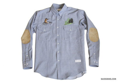 Trap or die button-down raised by wolves