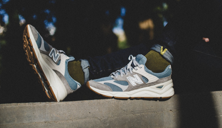 x90 reconstructed sneaker by new balance